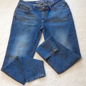 Eddie Bauer Slightly Curvy Skinny Denim Blue Jeans